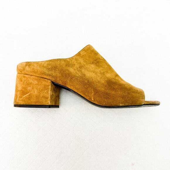 Phillip Lim 3.1 Suede Mule Tan Color Open Toe SHE6-T190CFU  Size 40 - Picture 2 of 6